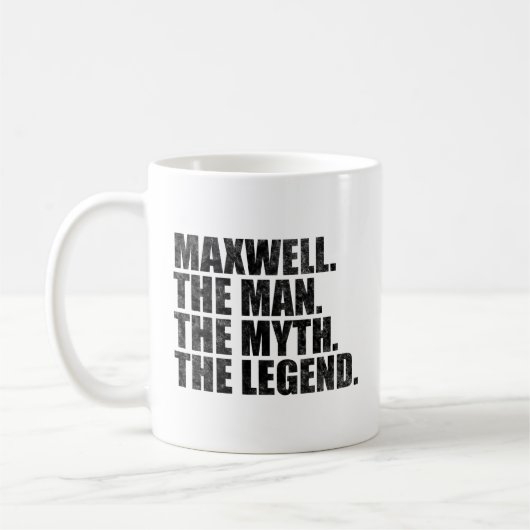 Maxwell naam, Maxwell De Man De Mythe De Legende Koffiemok (Links)