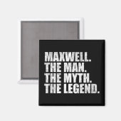 Maxwell naam, Maxwell De Man De Mythe De Legende Magneet (Voorkant / Achterkant)