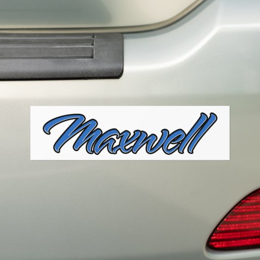 Maxwell Name blue Aufkleber Sticker Autoaufkleber (Op auto)