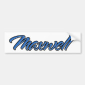 Maxwell Name blue Aufkleber Sticker Autoaufkleber (Voorkant)
