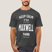 Maxwell Personalized Name Birthday Gift T-shirt (Voorkant)
