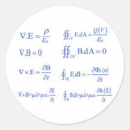maxwell physics vergelijking ronde sticker