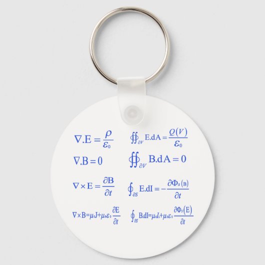 maxwell physics vergelijking sleutelhanger (Voorkant)