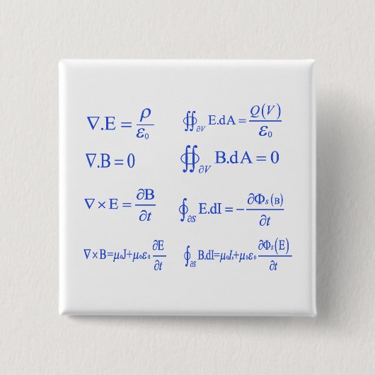 maxwell physics vergelijking vierkante button 5,1 cm (Voorkant)