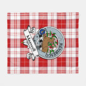 Maxwell Pset Clan Badge Tartan Pset Fleece Deken (Voorkant (Horizontaal))
