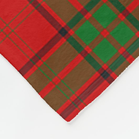 Maxwell Rode Clan Badge Tartan Plaid Fleece Deken (Hoek)