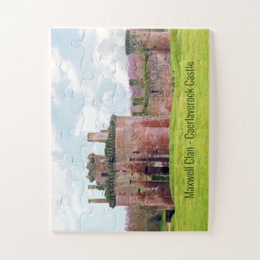 Maxwell Scottish Clan's Caerlaverock Castle Puzzle Legpuzzel (Verticaal)