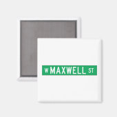Maxwell Street, Chicago, IL Street Sign Magneet (Voorkant / Achterkant)