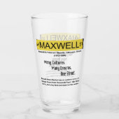Maxwell Street Market, Chicago, Illinois Glas (Achterkant)