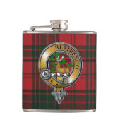 Maxwell Tartan & Badge Heupfles (Voorkant)