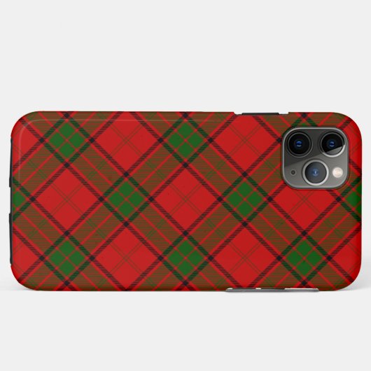 Maxwell tartan rode groene vleid Case-Mate iPhone case (Achterkant (horizontaal))