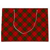 Maxwell tartan rode groene vleid groot cadeauzakje (Voorkant)