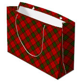 Maxwell tartan rode groene vleid groot cadeauzakje (Achterkant Gekanteld)