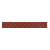 Maxwell tartan rode groene vleid grosgrain lint (Voorkant)