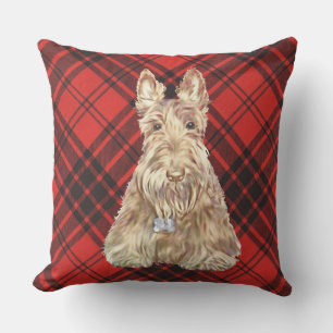 Maxwell Tartan Schotse Terriër Kussen