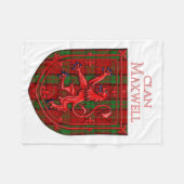 Maxwell Tartan Scottish Plaid Lion Rampant Fleece Deken (Voorkant (Horizontaal))