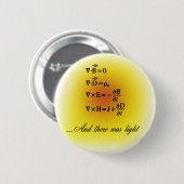 Maxwell-vergelijkingen Ronde Button 5,7 Cm (Voorkant /achterkant)