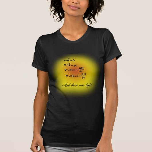 Maxwell-vergelijkingen T-shirt (Voorkant)