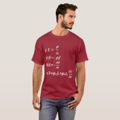 maxwell wiskunde physics vergelijking t-shirt (Voorkant volledig)