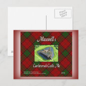 Maxwell's Caerlaverock Castle Ale Briefkaart (Voorkant / Achterkant)