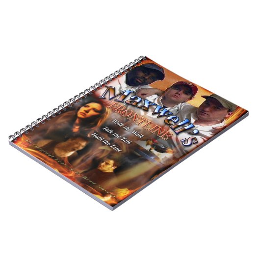 Maxwell's Frontline-Poster op een handige manier Notitieboek (Linkerzijde)