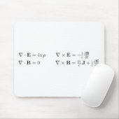 Maxwell's vergelijkingen, differentiële vorm, cgs muismat (Met muis)