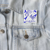 May 12th CFS/ME Awareness Badge Vierkante Button 5,1 Cm (In situ)