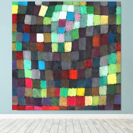 May Afbeelding (1925) Paul Klee Canvas Print (Insitu (Houten vloer))