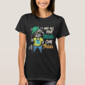 May All Your Delulu Come Trululu Funny Raccoon Mem T-shirt (Voorkant)