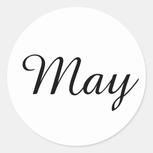 May Amazone White Sticker van Janz (Voorkant)