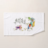 "May Angels Always Watch Over You"-tekening Handdoek (Handdoek)