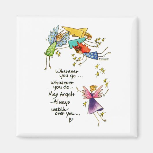 May Angels kijkt altijd naar je magneet (Voorkant)