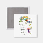 May Angels Let altijd op je gebeesttekening Magneet (Voorkant / Achterkant)