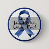 May Arthritis Awareness Month Ronde Button 5,7 Cm (Voorkant)