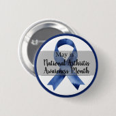 May Arthritis Awareness Month Ronde Button 5,7 Cm (Voorkant /achterkant)