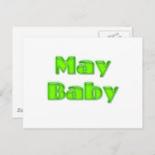 May Baby Briefkaart (Voorkant / Achterkant)