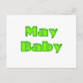 May Baby Briefkaart (Voorkant)