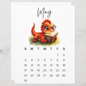 May Baby Dragon Sweet Fantasy Monthly Calendar (Voorkant / Achterkant)