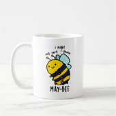 May-bee Funny Insect Bee Pun Koffiemok (Links)