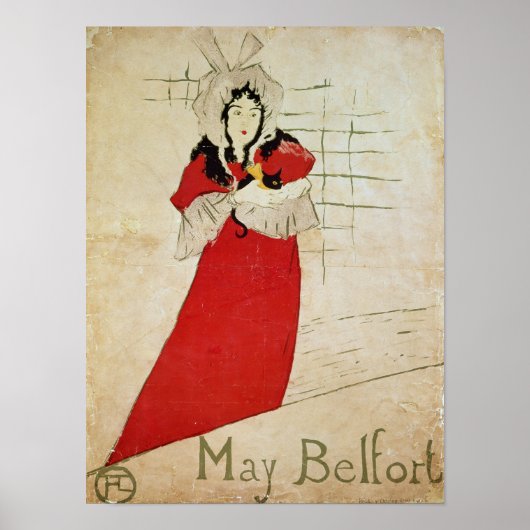 May Belfort, Frankrijk, 1895 Poster (Voorkant)