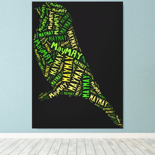May Bird Canvas Afdruk (Insitu (Houten vloer))