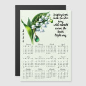 May Birth Flower & Stone Calendar (Voorkant / Achterkant)