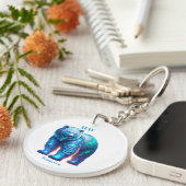 May Birth Month Spirit Animal Beer Sleutelhanger (Voorkant Rechts)