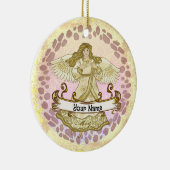 May Birthday Angel verjaardag aangepaste ornamente Keramisch Ornament (Rechts)