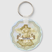 May Birthday Angel verjaardag aangepaste sleutelha Sleutelhanger (Voorkant)
