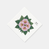 May Birthday Hawthorn Bloom: gepersonaliseerde blo Servet (Hoek)