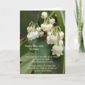 May Birthday Kaart (Voorkant)