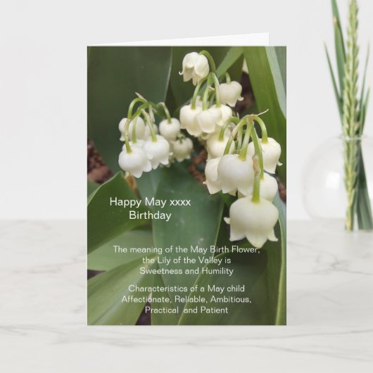 May Birthday Kaart (Voorkant)