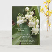 May Birthday Kaart (Gele Bloem)