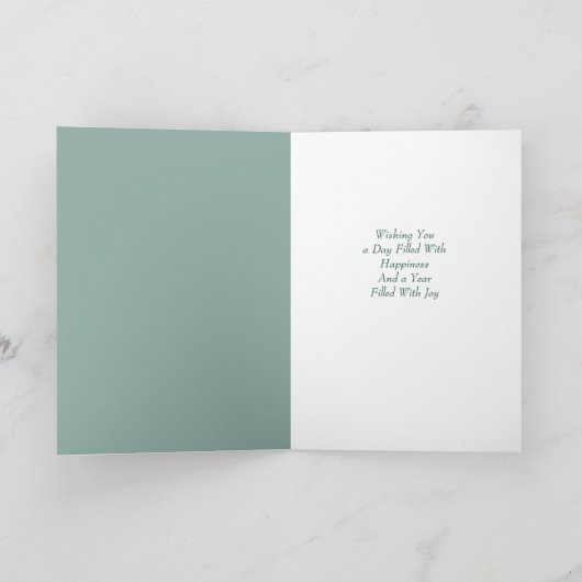 May Birthday Kaart, Lily of the Valley Birth Flowe Kaart (Binnen)